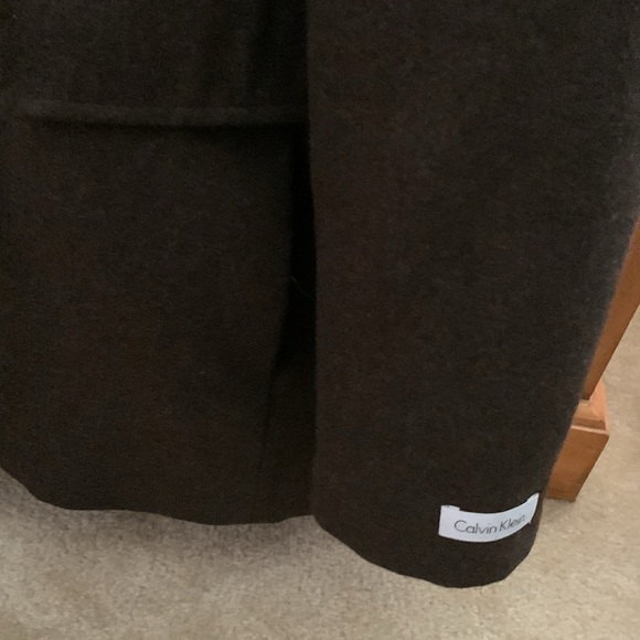 Calvin Klein Wool Mens Peacoat brown szXL Menswear - Picture 6 of 7
